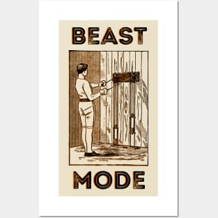 BEAST MODE - Old Fashion Exercise machine Posters and Art